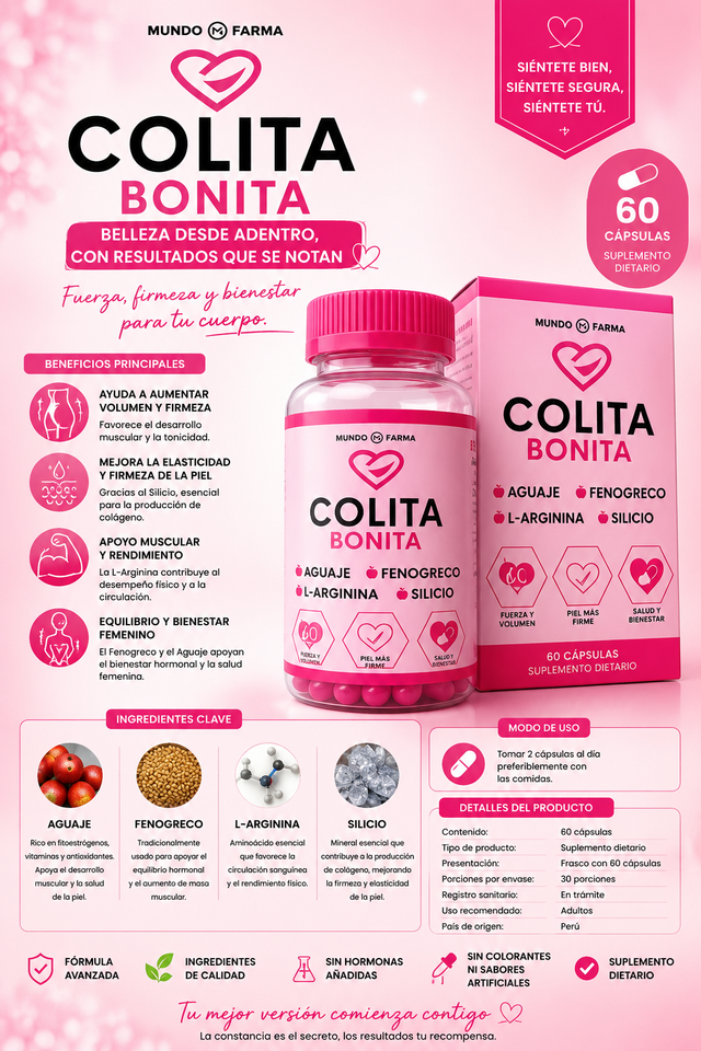 COLITA BONITA CON CAJA- 60 CAPSULAS
